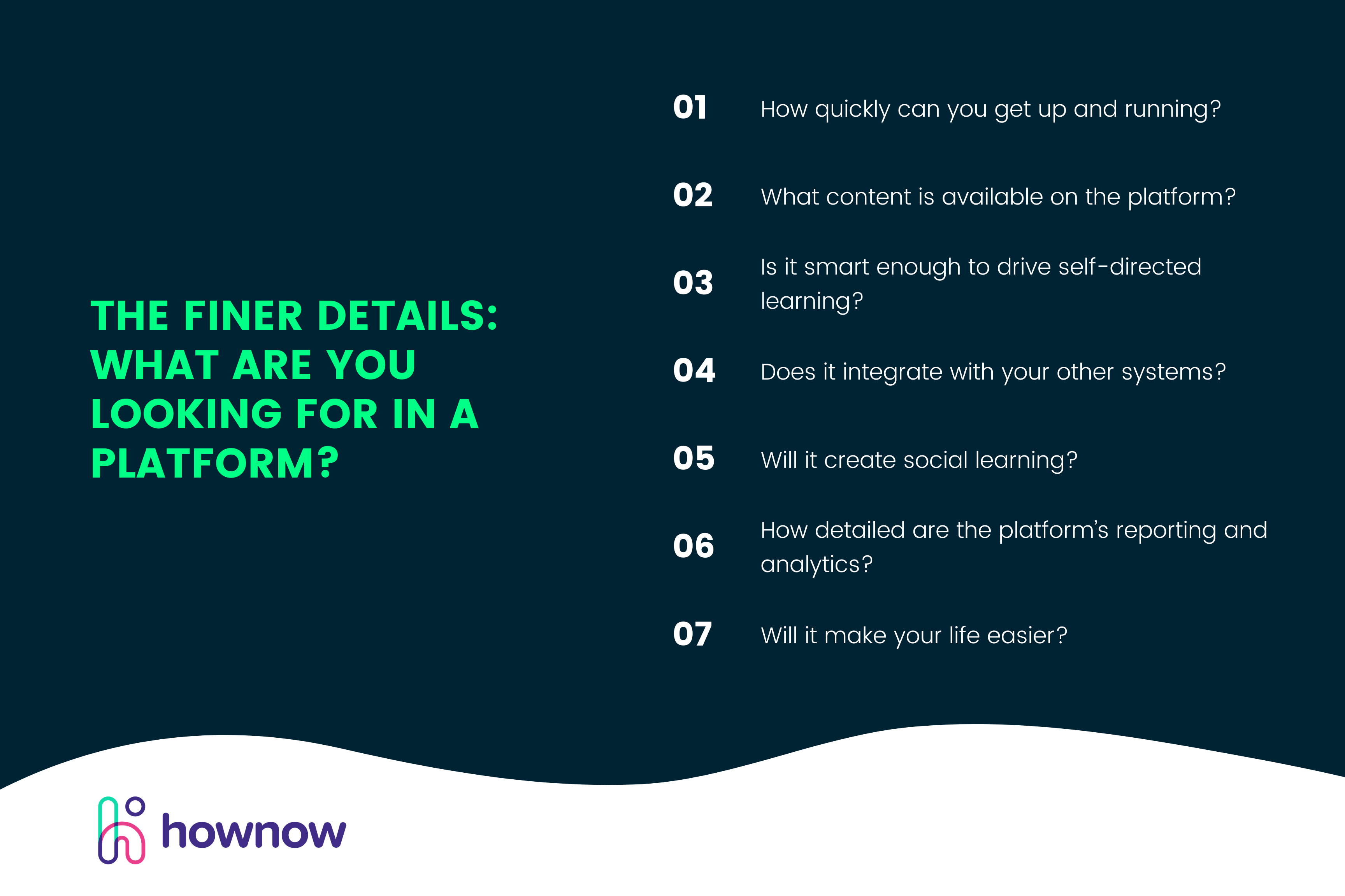 What are you looking for in a learning platform? 7 questions to ask.
