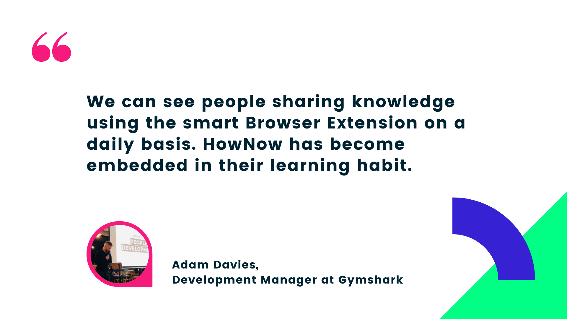 Learning and knowledge sharing has become a habit at Gymshark by using HowNow