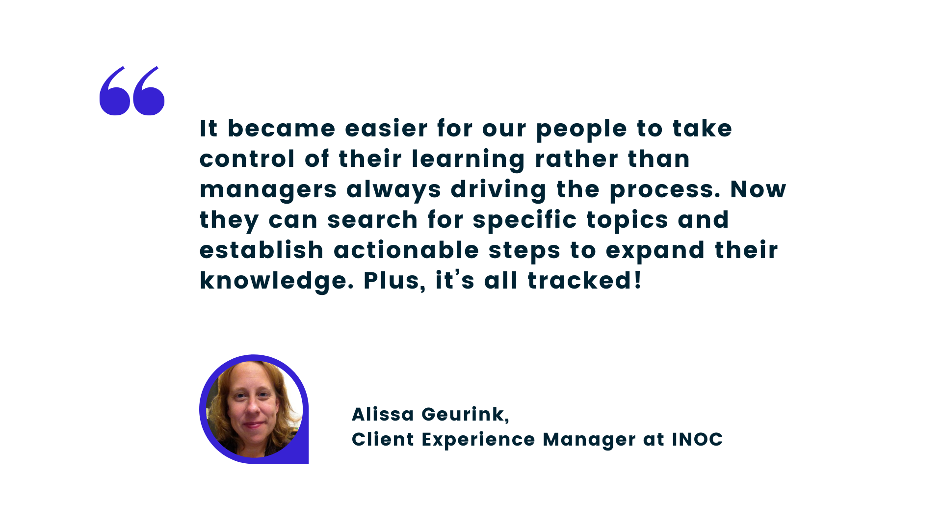 How INOC put the power of learning in the learner's hands.